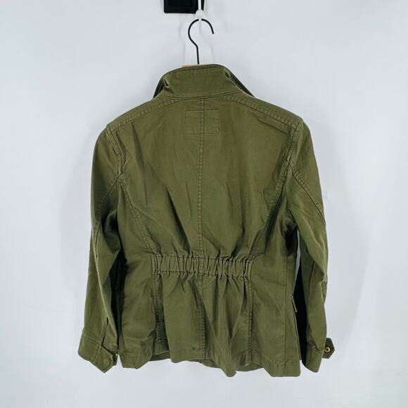 Banana Republic Olive Green Utility Jacket Women’s XS Military Cargo Style - Picture 2 of 6
